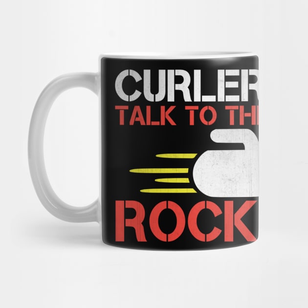 Curlers Talk to Their Rocks Funny Curling Gift by TheLostLatticework